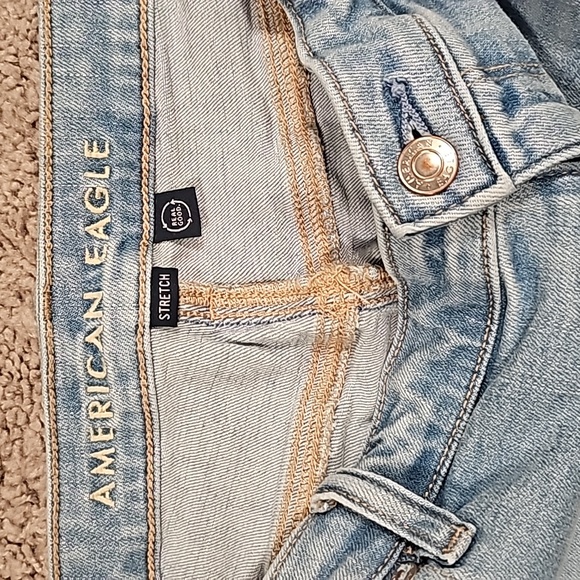 Women's AMERICAN EAGLE "Kick Boot Crop" Next Level Stretch Jeans Sz 18 Regular - Picture 4 of 8